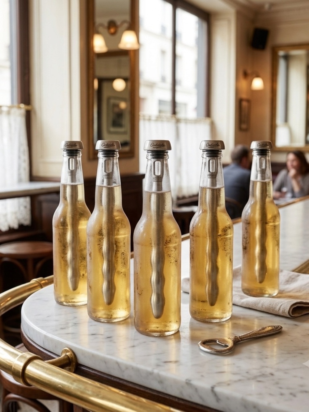 Corkcicle Beer Chillsner Stainless Steel In-Bottle Drink Chillers – Set of 5